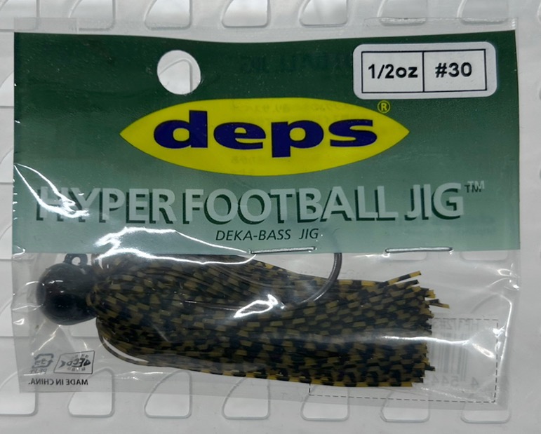 Hyper Foot Ball Jig Silicon 1/2oz #30 Greenpumpkin