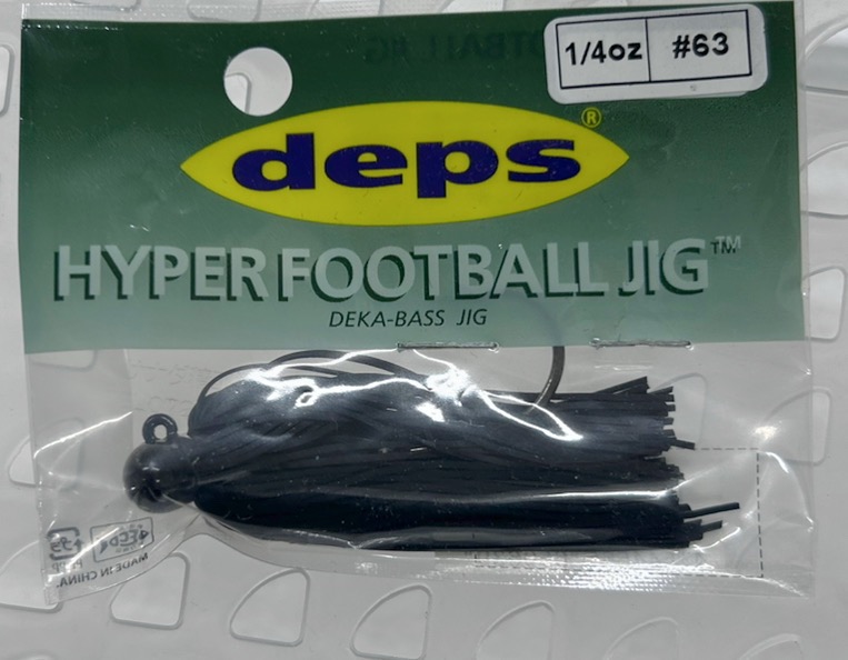 Hyper Foot Ball Jig Silicon 1/4oz #63 SF Black Hyper Foot Ball Jig Silicon 1/4oz #63 SF Black