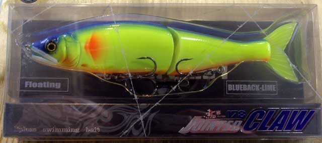 JOINTED CLAW 178 Floating Blue Back Lime