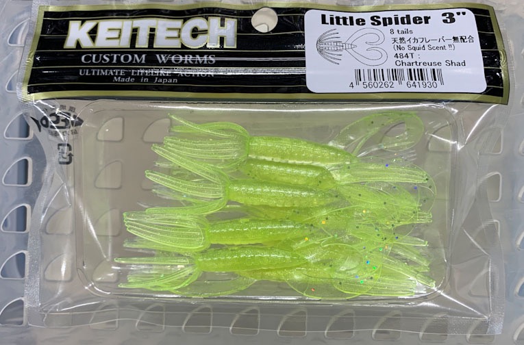 Little Spider 3inch 484:Chartreuse Shad - Click Image to Close