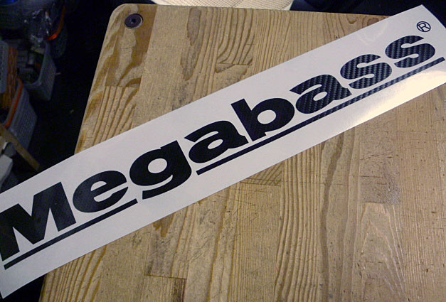 Megabass Sticker 40cm Carbon Megabass Sticker 40cm Carbon