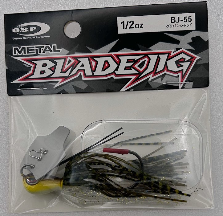 METAL BLADE JIG 1/2oz Green Pumpkin Shad