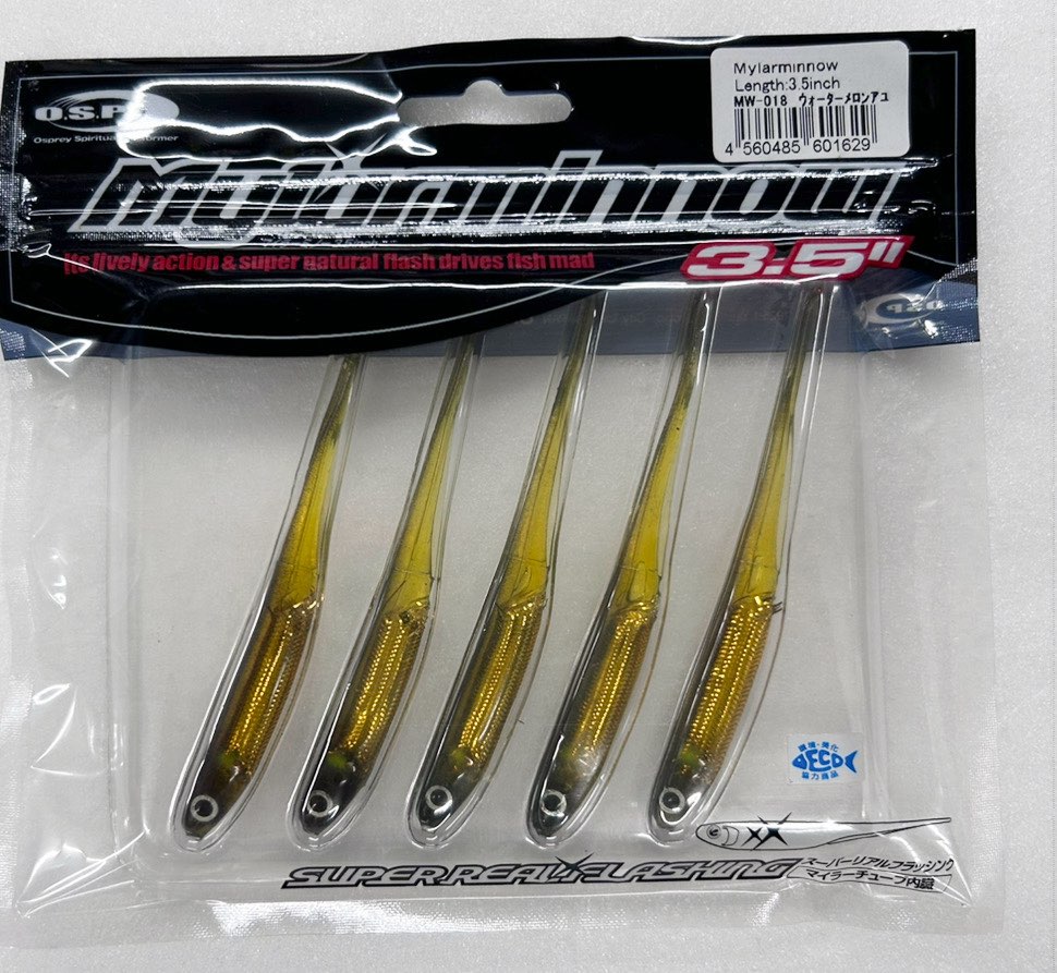 Mylar Minnow 3.5inch Watermelon Ayu