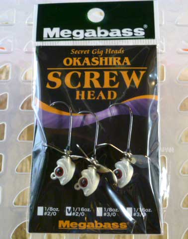 Okashira Screw Head 1/16oz-#2/0 Spawn Kill