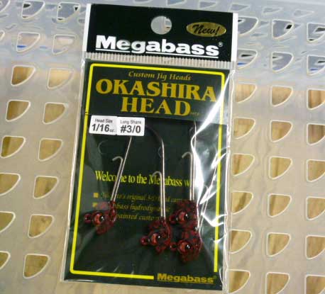 Okashira Head Long Shank 1/16oz-#3/0 Red Demon