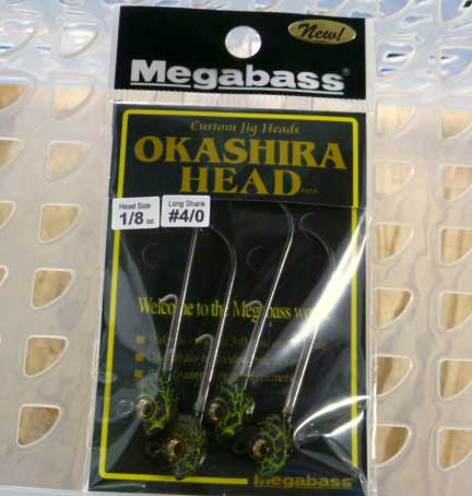 Okashira Head Long Shank 1/8oz-#4/0 Avocado Thunder