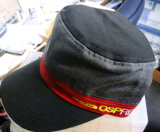 OSP Work Cap Model2 Black Red