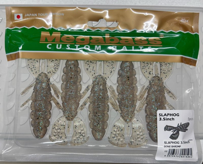 SLAPHOG 3.5inch BONE SHRIMP SLAPHOG 3.5inch BONE SHRIMP