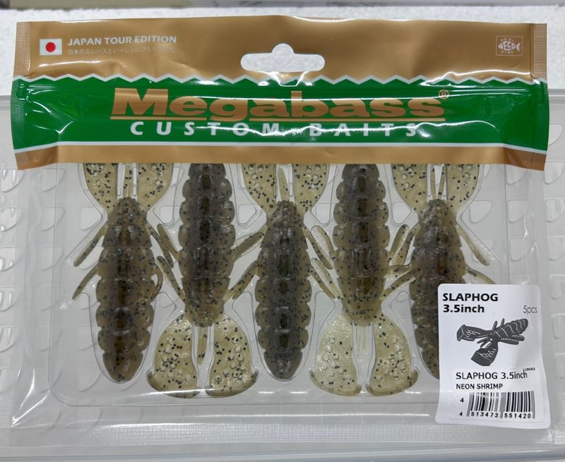 SLAPHOG 3.5inch NEON SHRIMP SLAPHOG 3.5inch NEON SHRIMP