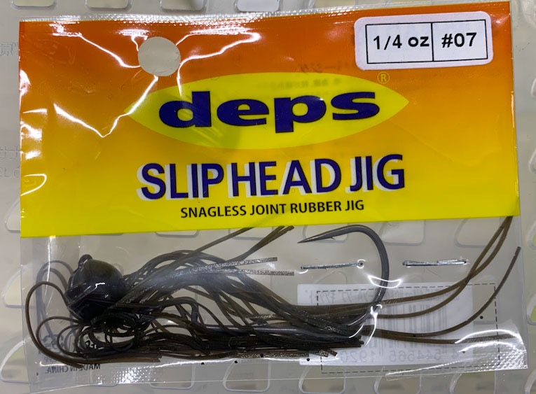 SLIP HEAD JIG 1/4oz #07 Greenpumpkin Seed