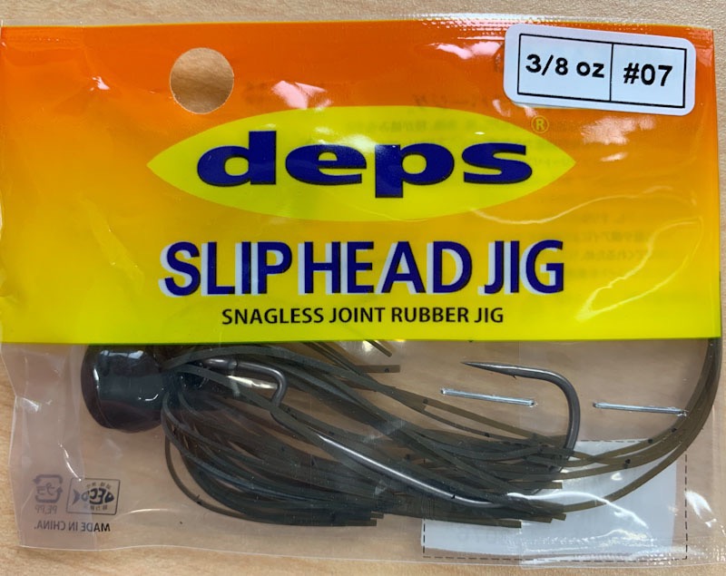 SLIP HEAD JIG 3/8oz #07 Greenpumpkin Seed