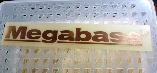 Megabass Sticker 20cm Gold