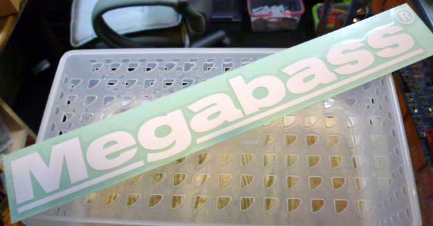 Megabass Sticker 30cm White
