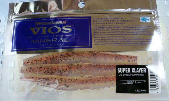 SUPER XLAYER VIOS MINERAL 4.5inch Shrimp Minnow