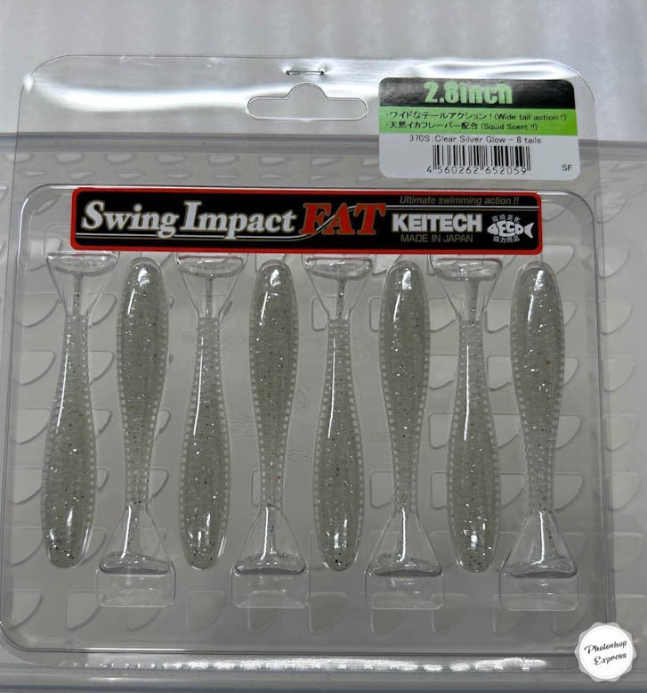 Swing Impact Fat 2.8inch 370:Clear Silver Glow - Click Image to Close