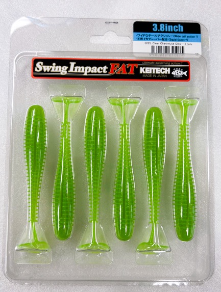Swing Impact Fat 3.8inch 026:Clear Chartreuse Glow - Click Image to Close