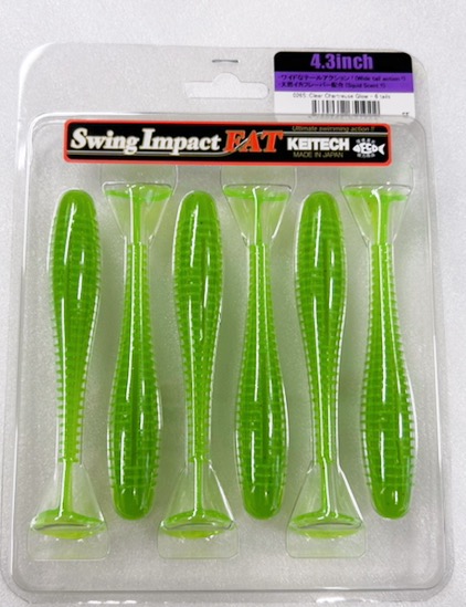 Swing Impact Fat 4.3inch 026:Clear Chartreuse Glow - Click Image to Close