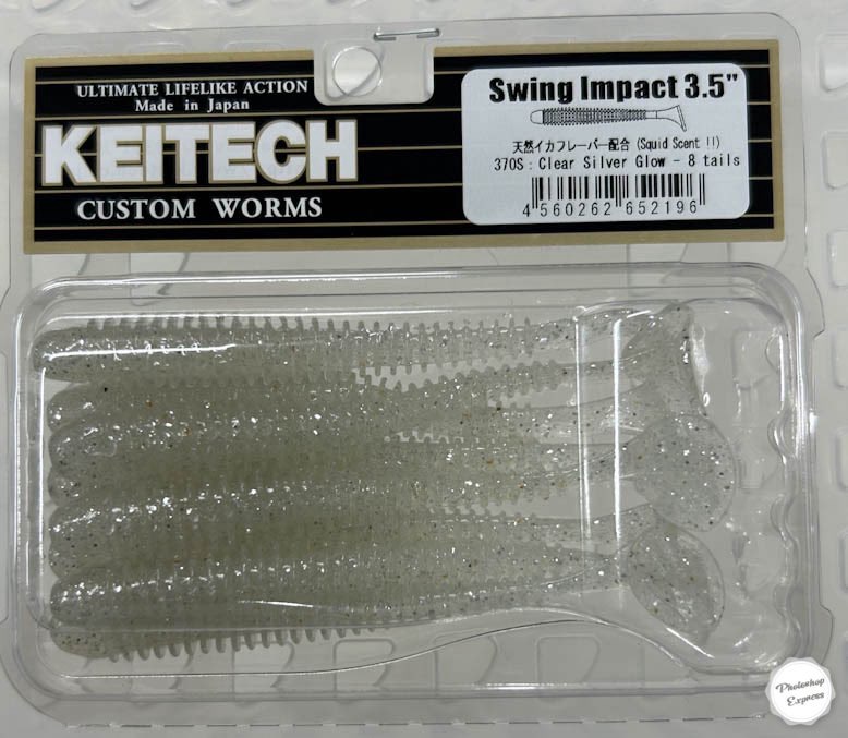 SWING IMPACT 3.5inch 370:Clear Silver Glow - Click Image to Close