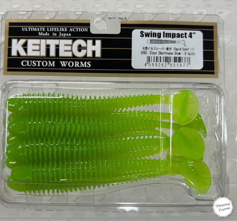 SWING IMPACT 4inch 026:Clear Chartreuse Glow - Click Image to Close
