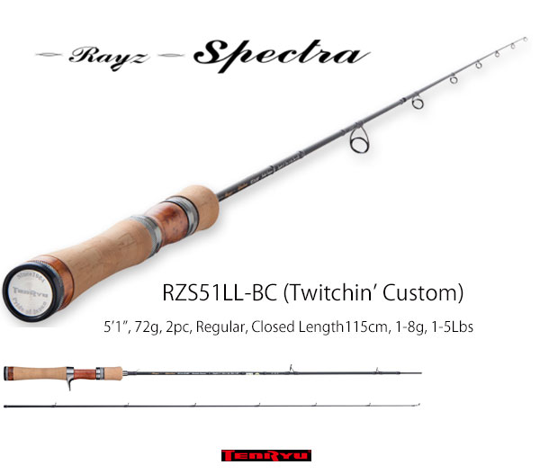 Rayz Spectra RZS51LL-BC (Twitchin’ Custom) [EMS or UPS shipping]