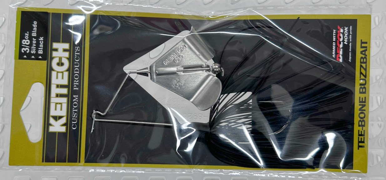 TEE-BONE Buzzbait 3/8oz Black/Silver Blade