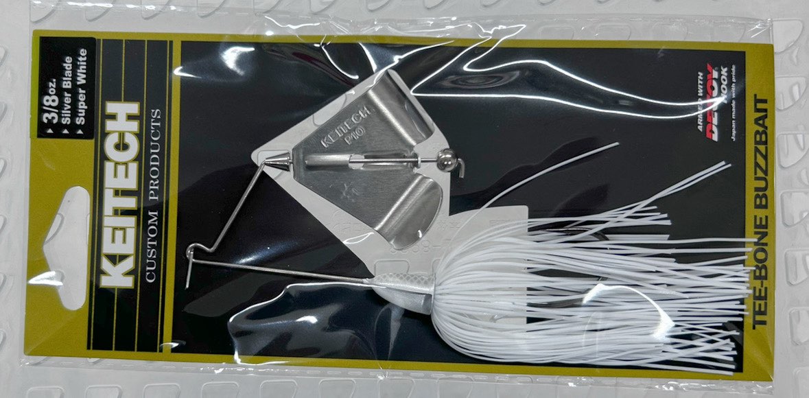 TEE-BONE Buzzbait 3/8oz Super White/Silver Blade