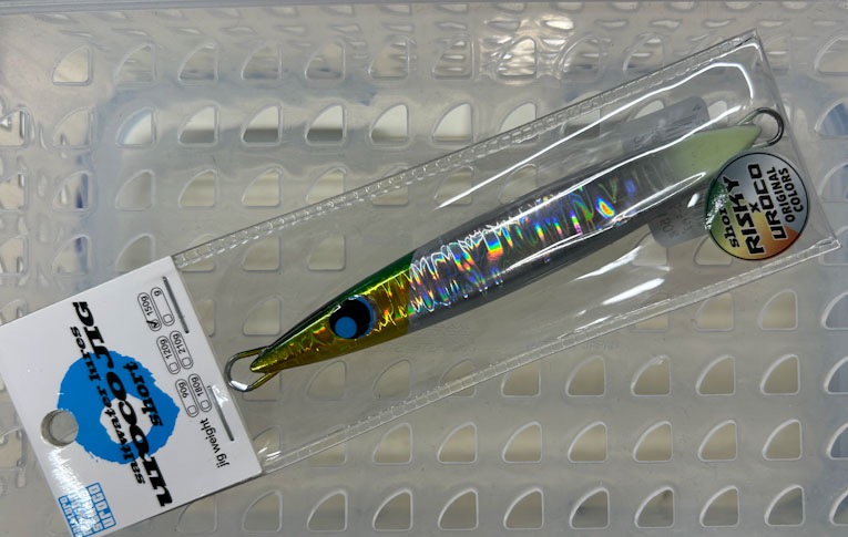 Uroco Jig Short 150g #303G Green Gold Glow Tip - Click Image to Close