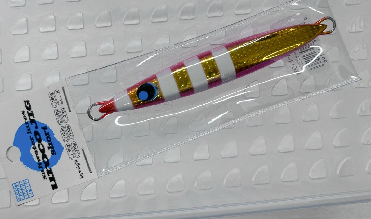 Uroco Jig Short 150g #005G Pink Gold Zebra Glow