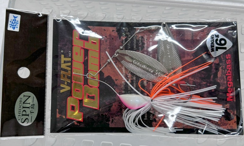 V-FLAT POWER BOMB CHIDORI SPIN 16g CANDY WHITE 2
