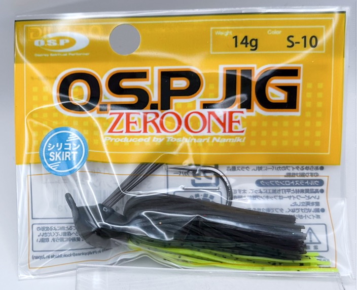 O.S.P. JIG ZERO ONE 14g S-10 Greenpumpkin Chart