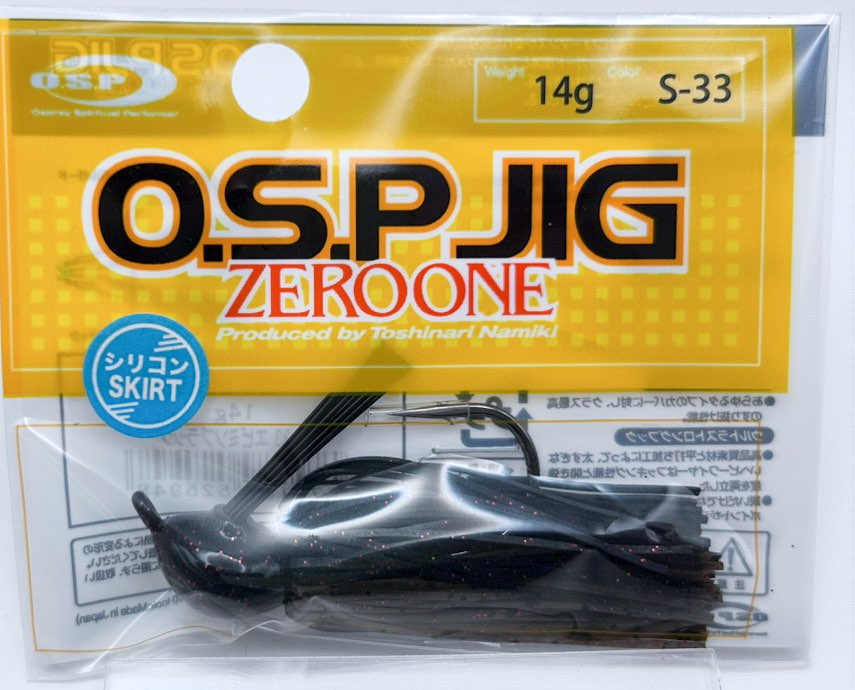 O.S.P. JIG ZERO ONE 14g S-33 Ebimiso Black