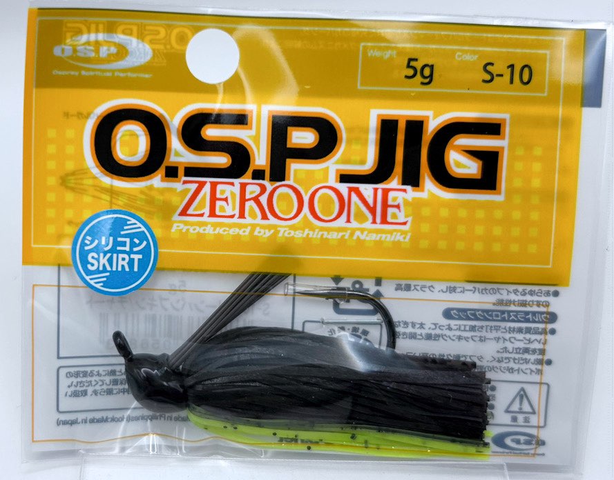 O.S.P. JIG ZERO ONE 5g S-10 Greenpumpkin Chart