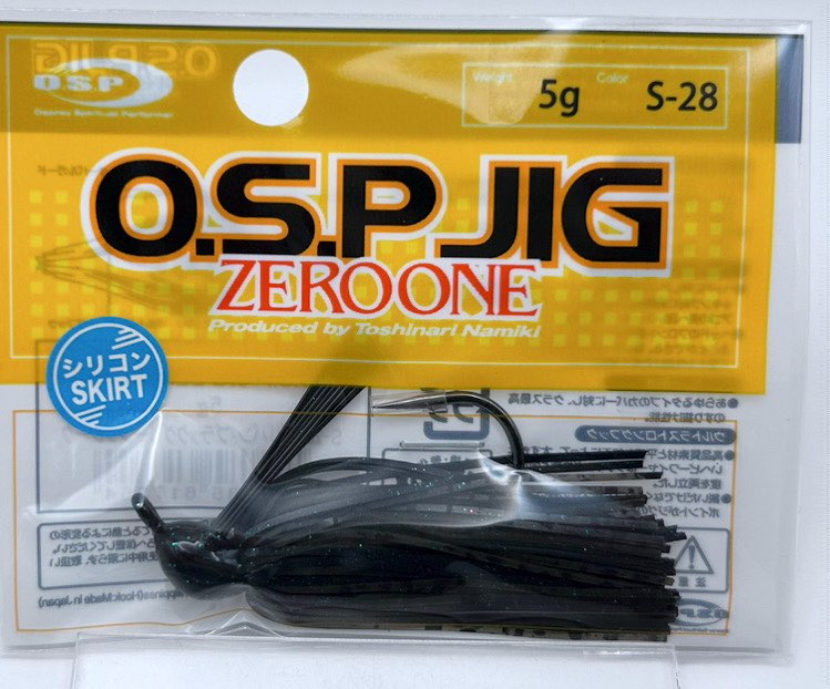 O.S.P. JIG ZERO ONE 5g S-28 Greenpumpkin Black Green Flake