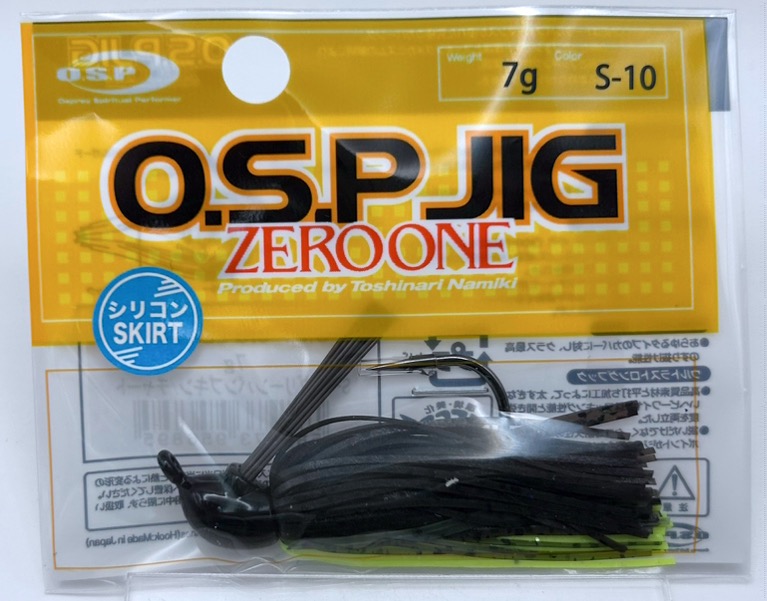 O.S.P. JIG ZERO ONE 7g S-10 Greenpumpkin Chart