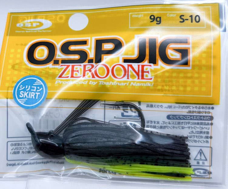 O.S.P. JIG ZERO ONE 9g S-10 Greenpumpkin Chart
