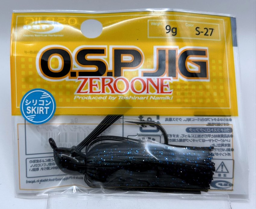 O.S.P. JIG ZERO ONE 9g S-27 Dark Cinnamon Blue Flake